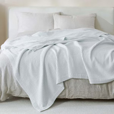 Κουβέρτες πικέ (waffle) Newhome Verona Λευκές