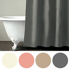 Κουρτίνα Μπάνιου αδιαβροχοποιημένο ύφασμα Palamaiki Simple σε 4 χρώματα