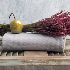 Κουβέρτες Πικέ (Waffle) Ravenna Grey