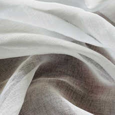 Έτοιμη Κουρτίνα Γάζα με Τρέσσα 145x260 και 200x260, Ημιδιάφανη Newhome ΒΚ2100 Λευκό