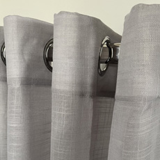 Έτοιμη Κουρτίνα με Κρίκους-Τρουκς 140x260 Ημιδιάφανη Μονόχρωμη Newhome Tulip 1003-41