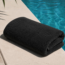Πετσέτες Πισίνας - SPA 80x180 Newhome BeachTowel 450γρ Black (Μαύρο)
