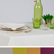 Τραπεζομάντηλο και Ναπερόν Σατέν 65% Πολυέστερ 35% Βαμβάκι